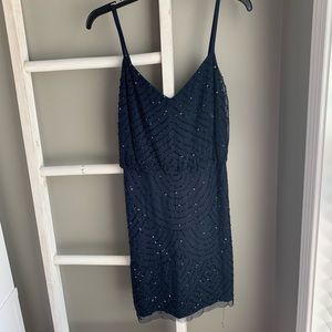 Adrianna Papell Sequin Blouson Dress